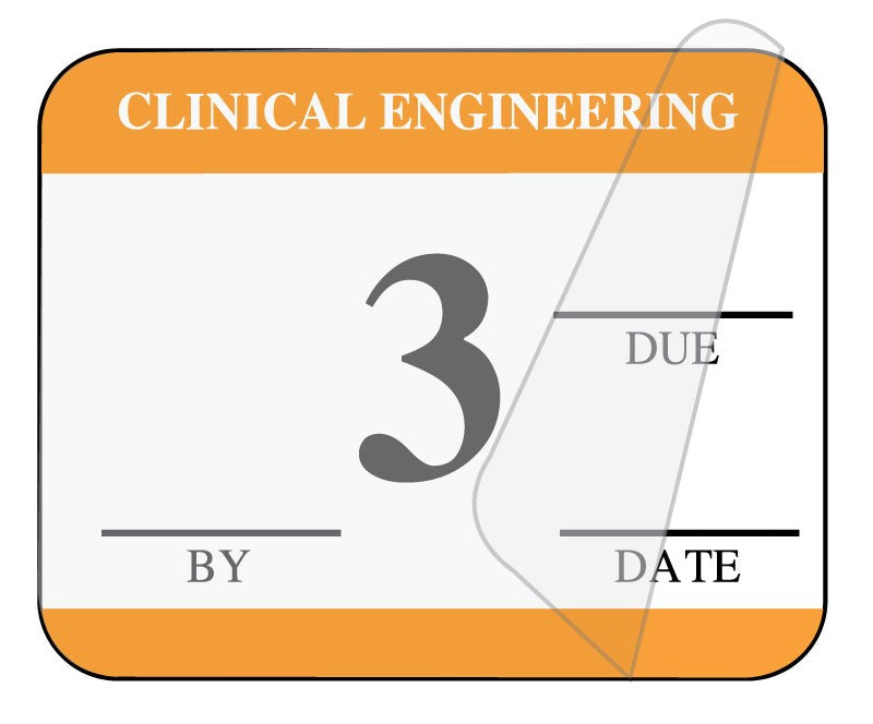 Medical Labels - Clinical Engineering Inspection Label, 1-1/4" x 1"