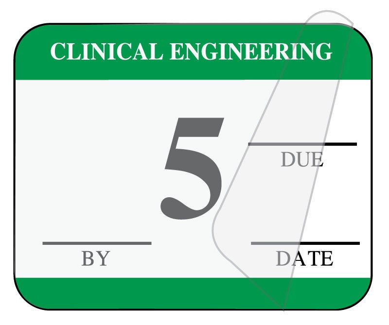 Medical Labels - Clinical Engineering Inspection Label, 1-1/4" x 1"