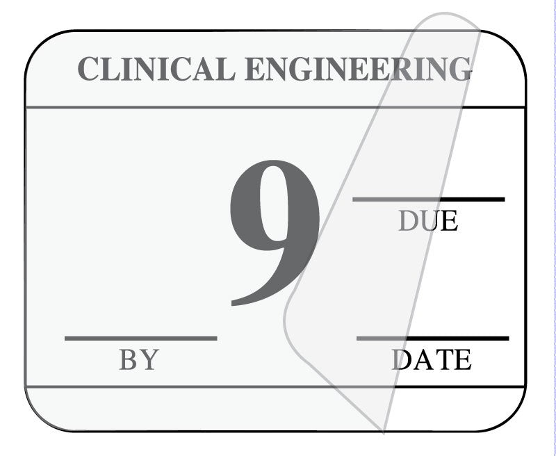 Medical Labels - Clinical Engineering Inspection Label, 1-1/4" x 1"