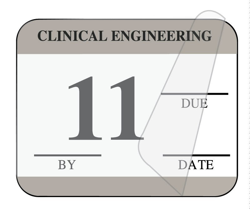Medical Labels - Clinical Engineering Inspection Label, 1-1/4" x 1"