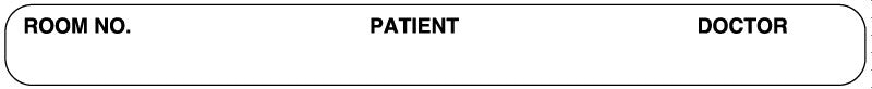 Medical Labels - Chart Label, 4" x 3/8"