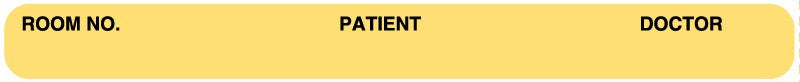 Medical Labels - Chart Label, 4" x 3/8"