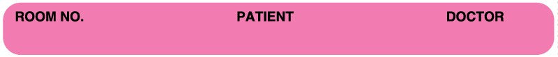Medical Labels - Binder Label, 4" x 3/8"