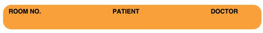 Medical Labels - Fluorescent Orange Chart Label, 4" x 3/8"