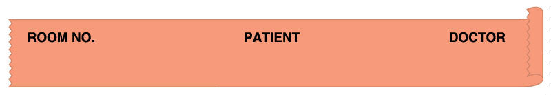 Medical Labels - Salmon Patient Chart Tape, 1/2" x 500"