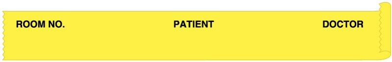 Medical Labels - Patient Chart Tape, 1/2" x 500"