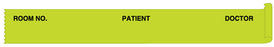 Medical Labels - Chartreuse Patient Chart Tape, 1/2" x 500"