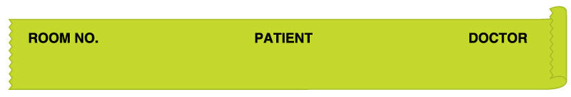 Medical Labels - Chartreuse Patient Chart Tape, 1/2" x 500"