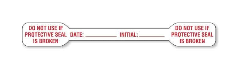 Medical Labels - Tamper-Evident Label, 4-1/8" x 1/2"