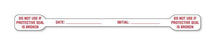 Medical Labels - Tamper-Evident Label, 6" x 1/2"