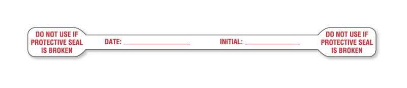 Medical Labels - Tamper-Evident Label, 6" x 1/2"