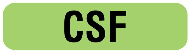 Medical Labels - CSF Label, 1-1/4" x 5/16"