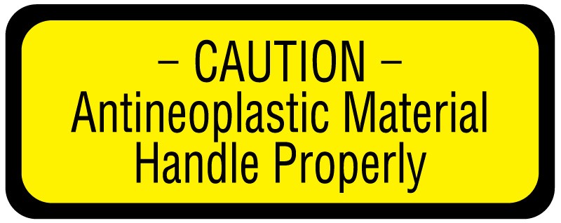 Medical Labels - Antineoplastic Warning Label, 2-1/4" x 7/8"
