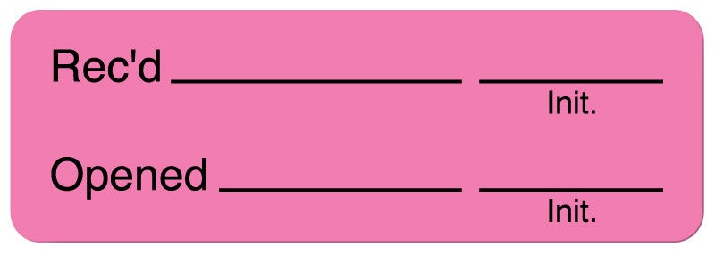 Medical Labels - Quality Control Label, 1-1/2" x 1/2"
