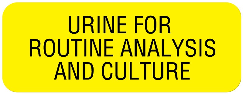 Medical Labels - URINE FOR ROUTINE ANAL, 2" x 3/4"