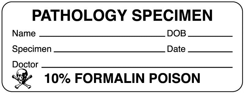 Medical Labels - Pathology Label, 3" x 1-1/8"
