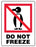 Medical Labels - DO NOT FREEZE, Shipping Label, 3" x 4"