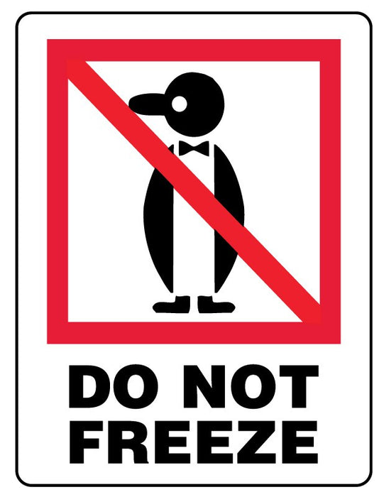 Medical Labels - DO NOT FREEZE, Shipping Label, 3" x 4"