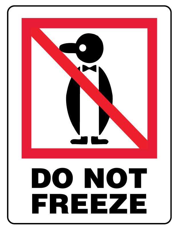Medical Labels - DO NOT FREEZE, Shipping Label, 3" x 4"
