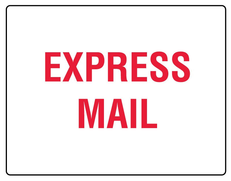 Medical Labels - EXPRESS MAIL Shipping Label, 4" x 3"