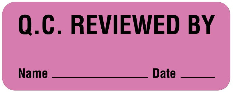 Medical Labels - Quality Control Label, 2-1/4" x 7/8"