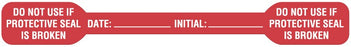 Medical Labels - Tamper-Evident Label, 4-1/8" x 1/2"