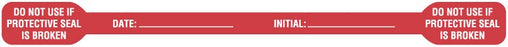 Medical Labels - Tamper-Evident Label, 6" x 1/2"