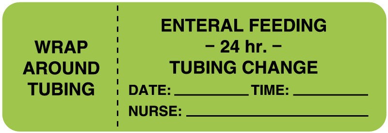 Medical Labels - Enteral Feeding Label, 3" x 1"