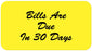 Medical Labels - Billing and Collection Label, 1-5/8" x 7/8"