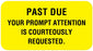 Medical Labels - Payment Reminder Label, 1-5/8" x 7/8"