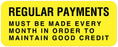 Medical Labels - Friendly Payment Reminder Label, 2-1/4" x 7/8"