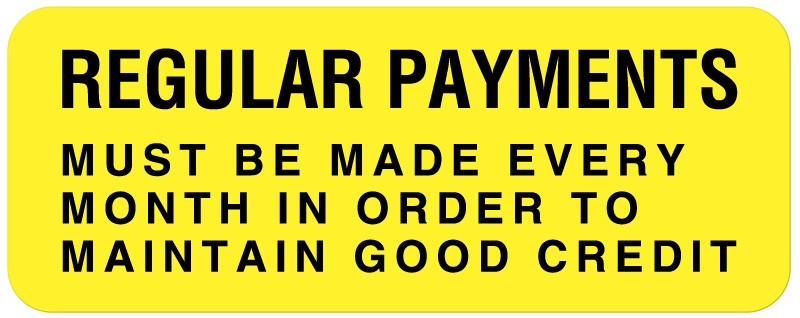 Medical Labels - Friendly Payment Reminder Label, 2-1/4" x 7/8"