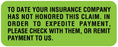 Medical Labels - Insurance Payment Reminder Label, 2-1/4" x 7/8"