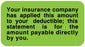 Medical Labels - Friendly Payment Reminder Label, 1-5/8" x 7/8"