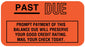 Medical Labels - Payment Reminder Label, 1-5/8" x 7/8"