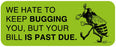 Medical Labels - Payment Reminder Label, 2-1/4" x 7/8"
