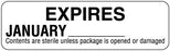 Medical Labels - Monthly Color Coded Expiration Labels, 3" x 7/8"