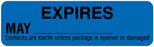 Medical Labels - Monthly Color Coded Expiration Labels, 3" x 7/8"