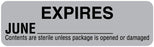 Medical Labels - Monthly Color Coded Expiration Labels, 3" x 7/8"