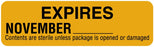 Medical Labels - November Sterility Expiration Labels, 3" x 7/8"