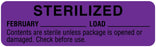 Medical Labels - February Sterility Date Labels, 3" x 7/8"