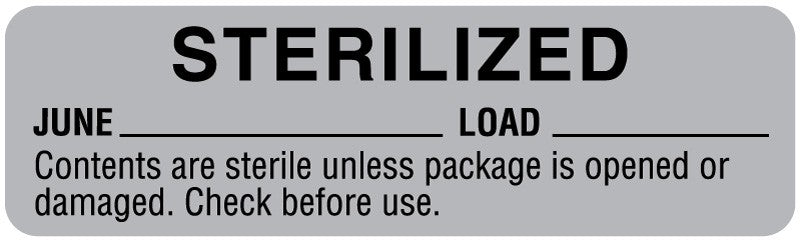 Medical Labels - June Sterility Date Labels, 3" x 7/8"