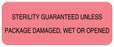 Medical Labels - Event Related Sterility Labels, 2-1/4" x 7/8"
