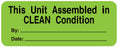Medical Labels - Equipment Service Label, 2-1/4" x 7/8"
