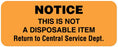 Medical Labels - Central Service Labels, 2-1/4" x 7/8"