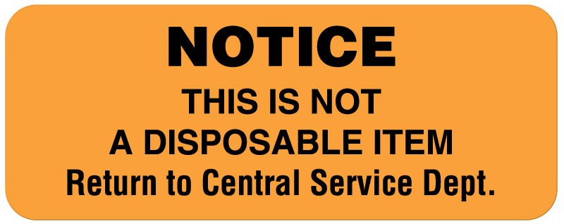 Medical Labels - Central Service Labels, 2-1/4" x 7/8"