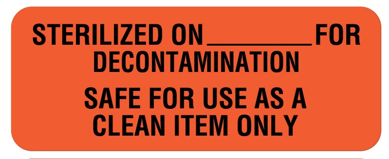 Medical Labels - Sterilization Labels, 2-1/4" x 7/8"