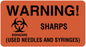 Medical Labels - Waste Control Label, 3" x 1-5/8"