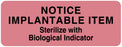 Medical Labels - Sterilization Label, 3" x 1-7/8"