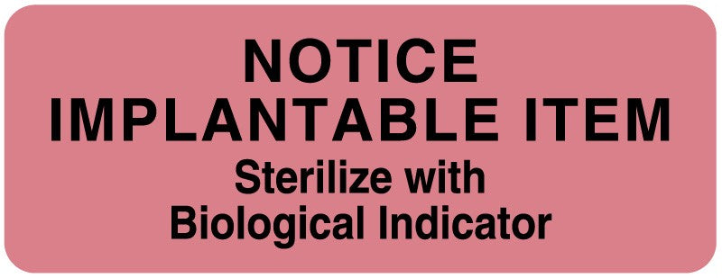 Medical Labels - Sterilization Label, 3" x 1-7/8"